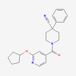 1-(2-(Cyclopentyloxy)isonicotinoyl)-4-phenylpiperidine-4-carbonitrile