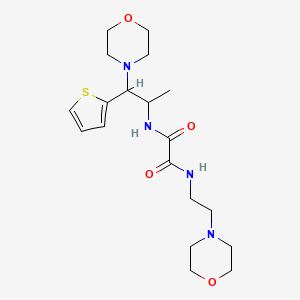 N1-(1-morpholino-1-(thiophen-2-yl)propan-2-yl)-N2-(2-morpholinoethyl)oxalamide