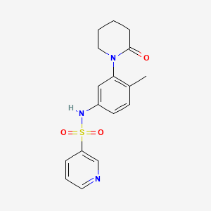 N-(4-methyl-3-(2-oxopiperidin-1-yl)phenyl)pyridine-3-sulfonamide