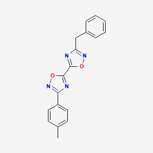 3-Benzyl-3'-(4-methylphenyl)-5,5'-bi-1,2,4-oxadiazole