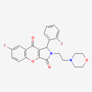 7-Fluoro-1-(2-fluorophenyl)-2-(2-morpholinoethyl)-1,2-dihydrochromeno[2,3-c]pyrrole-3,9-dione