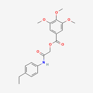 [2-(4-Ethylanilino)-2-oxoethyl] 3,4,5-trimethoxybenzoate