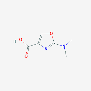 molecular formula C6H8N2O3 B2626854 2-(Dimethylamino)-1,3-oxazole-4-carboxylic acid CAS No. 1557698-61-9