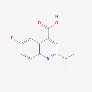 6-Fluoro-2-isopropylquinoline-4-carboxylic acid