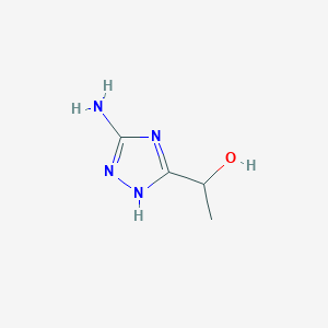 molecular formula C4H8N4O B2626879 1-(5-氨基-4H-1,2,4-三唑-3-基)乙醇 CAS No. 1247367-15-2