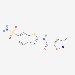 3-methyl-N-(6-sulfamoylbenzo[d]thiazol-2-yl)isoxazole-5-carboxamide