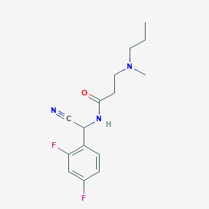 molecular formula C15H19F2N3O B2626888 N-[cyano(2,4-difluorophenyl)methyl]-3-[methyl(propyl)amino]propanamide CAS No. 1355929-48-4