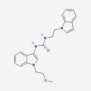 molecular formula C22H24N4O2 B2626919 1-(2-(1H-indol-1-yl)ethyl)-3-(1-(2-methoxyethyl)-1H-indol-3-yl)urea CAS No. 941908-88-9