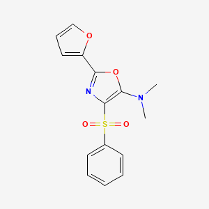 2-(furan-2-yl)-N,N-dimethyl-4-(phenylsulfonyl)oxazol-5-amine