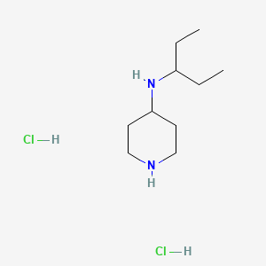 molecular formula C10H24Cl2N2 B2626928 N-(戊-3-基)哌啶-4-胺二盐酸盐 CAS No. 1233958-31-0