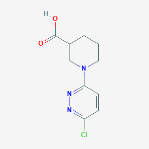 molecular formula C10H12ClN3O2 B2626929 1-(6-Chloropyridazin-3-yl)piperidine-3-carboxylic acid CAS No. 893755-57-2