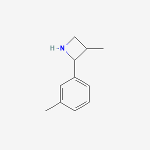 molecular formula C11H15N B2626945 3-Methyl-2-(3-methylphenyl)azetidine CAS No. 1864472-00-3
