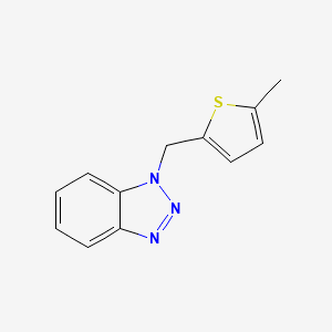molecular formula C12H11N3S B2626946 1-(5-Methyl-thiophen-2-ylmethyl)-1H-benzotriazole CAS No. 173258-81-6
