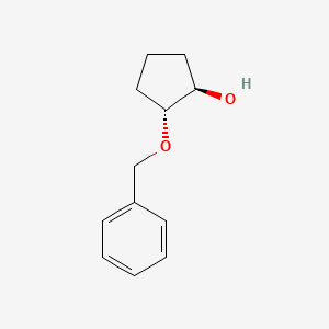molecular formula C12H16O2 B2626949 (1R,2R)-2-(benzyloxy)cyclopentan-1-ol CAS No. 113625-73-3