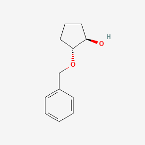 molecular formula C12H16O2 B2626949 rel-(1R,2R)-2-(benzyloxy)-1-cyclopentanol CAS No. 113625-73-3