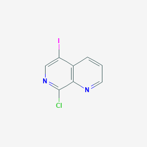 molecular formula C8H4ClIN2 B2626970 8-Chloro-5-iodo-1,7-naphthyridine CAS No. 2306278-22-6