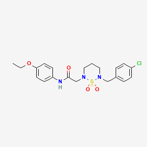 2-(6-(4-chlorobenzyl)-1,1-dioxido-1,2,6-thiadiazinan-2-yl)-N-(4-ethoxyphenyl)acetamide