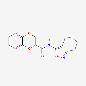 molecular formula C16H16N2O4 B2626981 N-(4,5,6,7-tetrahydro-2,1-benzoxazol-3-yl)-2,3-dihydro-1,4-benzodioxine-2-carboxamide CAS No. 898611-30-8