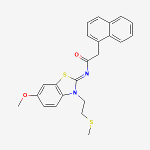 (Z)-N-(6-methoxy-3-(2-(methylthio)ethyl)benzo[d]thiazol-2(3H)-ylidene)-2-(naphthalen-1-yl)acetamide
