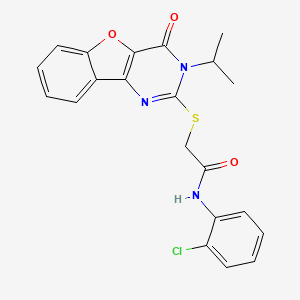 N-(2-chlorophenyl)-2-((3-isopropyl-4-oxo-3,4-dihydrobenzofuro[3,2-d]pyrimidin-2-yl)thio)acetamide