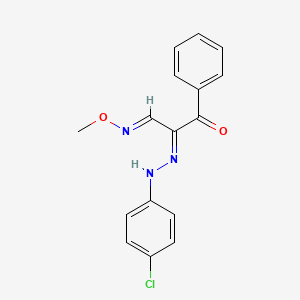 2-[2-(4-chlorophenyl)hydrazono]-3-oxo-3-phenylpropanal O-methyloxime