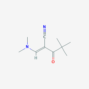 3-(Dimethylamino)-2-(2,2-dimethylpropanoyl)acrylonitrile