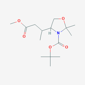 Tert-butyl 4-(4-methoxy-4-oxobutan-2-yl)-2,2-dimethyl-1,3-oxazolidine-3-carboxylate