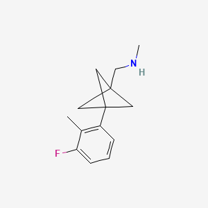 1-[3-(3-Fluoro-2-methylphenyl)-1-bicyclo[1.1.1]pentanyl]-N-methylmethanamine