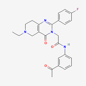 N-(3-acetylphenyl)-2-(6-ethyl-2-(4-fluorophenyl)-4-oxo-5,6,7,8-tetrahydropyrido[4,3-d]pyrimidin-3(4H)-yl)acetamide
