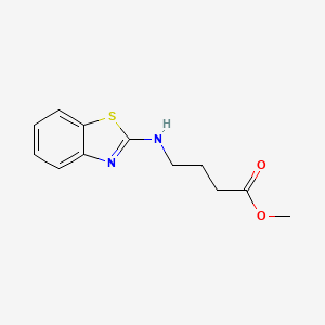 molecular formula C12H14N2O2S B2627021 Methyl 4-[(1,3-benzothiazol-2-yl)amino]butanoate CAS No. 612527-80-7
