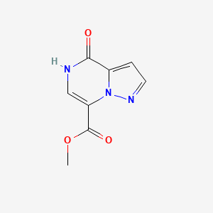 molecular formula C8H7N3O3 B2627026 Methyl 4-oxo-5H-pyrazolo[1,5-a]pyrazine-7-carboxylate CAS No. 2490406-01-2