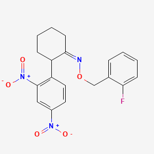 2-(2,4-dinitrophenyl)cyclohexanone O-(2-fluorobenzyl)oxime