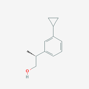 (2R)-2-(3-Cyclopropylphenyl)propan-1-ol