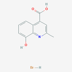 molecular formula C11H10BrNO3 B2627079 8-Hydroxy-2-methylquinoline-4-carboxylic acid;hydrobromide CAS No. 2408962-89-8