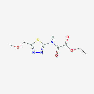 Ethyl {[5-(methoxymethyl)-1,3,4-thiadiazol-2-yl]amino}(oxo)acetate