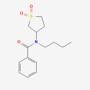 molecular formula C15H21NO3S B2627161 N-butyl-N-(1,1-dioxidotetrahydrothiophen-3-yl)benzamide CAS No. 898413-16-6