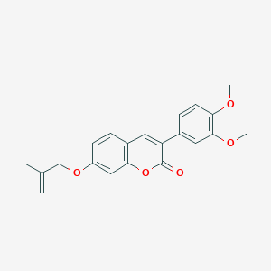 B2627185 3-(3,4-dimethoxyphenyl)-7-[(2-methylprop-2-en-1-yl)oxy]-2H-chromen-2-one CAS No. 869080-06-8