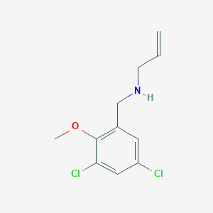 molecular formula C11H13Cl2NO B262719 N-allyl-N-(3,5-dichloro-2-methoxybenzyl)amine 