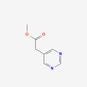 molecular formula C7H8N2O2 B2627219 Methyl 2-(pyrimidin-5-YL)acetate CAS No. 1820683-14-4