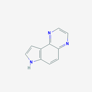 molecular formula C10H7N3 B026273 7H-pyrrolo[3,2-f]quinoxaline CAS No. 109434-41-5