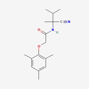 molecular formula C17H24N2O2 B2627333 N-(1-cyano-1,2-dimethylpropyl)-2-(2,4,6-trimethylphenoxy)acetamide CAS No. 1090658-46-0