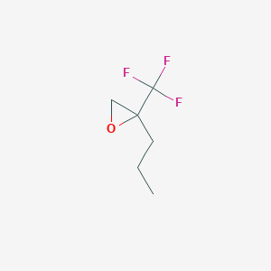 molecular formula C6H9F3O B2627355 2-Propyl-2-(trifluoromethyl)oxirane CAS No. 2247106-30-3