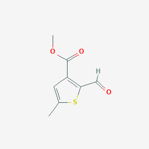 molecular formula C8H8O3S B2627367 Methyl 2-formyl-5-methylthiophene-3-carboxylate CAS No. 2248388-85-2