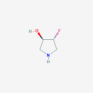 molecular formula C4H8FNO B2627387 (3R,4R)-4-fluoropyrrolidin-3-ol CAS No. 1334320-82-9; 1524707-61-6