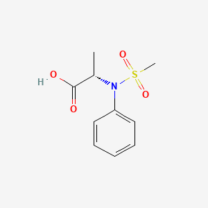 molecular formula C10H13NO4S B2627407 N-(Methylsulfonyl)-N-Phenyl-L-Alanine CAS No. 1610362-10-1; 474006-22-9; 99076-56-9
