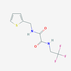 molecular formula C9H9F3N2O2S B2627467 N1-(thiophen-2-ylmethyl)-N2-(2,2,2-trifluoroethyl)oxalamide CAS No. 1209753-03-6