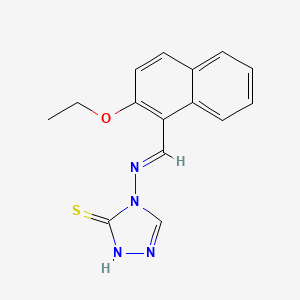 4-[(E)-(2-ethoxynaphthalen-1-yl)methylideneamino]-1H-1,2,4-triazole-5-thione