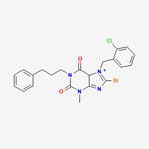 8-bromo-7-[(2-chlorophenyl)methyl]-3-methyl-1-(3-phenylpropyl)-2,3,6,7-tetrahydro-1H-purine-2,6-dione