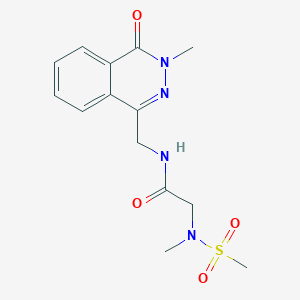 N-((3-methyl-4-oxo-3,4-dihydrophthalazin-1-yl)methyl)-2-(N-methylmethylsulfonamido)acetamide