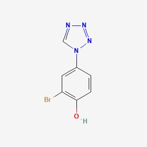 molecular formula C7H5BrN4O B2627485 2-bromo-4-(1H-1,2,3,4-tetrazol-1-yl)phenol CAS No. 2490432-78-3